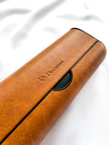 2 in 1 IQOS Iluma Prime Case "Orange Leather" - Do.Dreamss - Handmade Luxury Jewelry for Good Luck and Protection