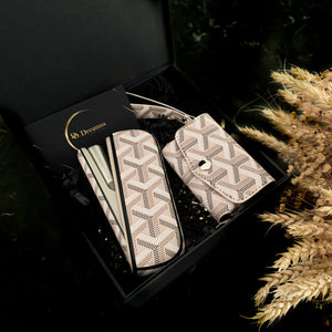 3 in 1 IQOS Iluma Case "Goyard Beige" - Do.Dreamss