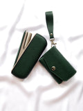 3 in 1 IQOS Iluma Case "Green Leather" - Do.Dreamss - Handmade Luxury Jewelry for Good Luck and Protection