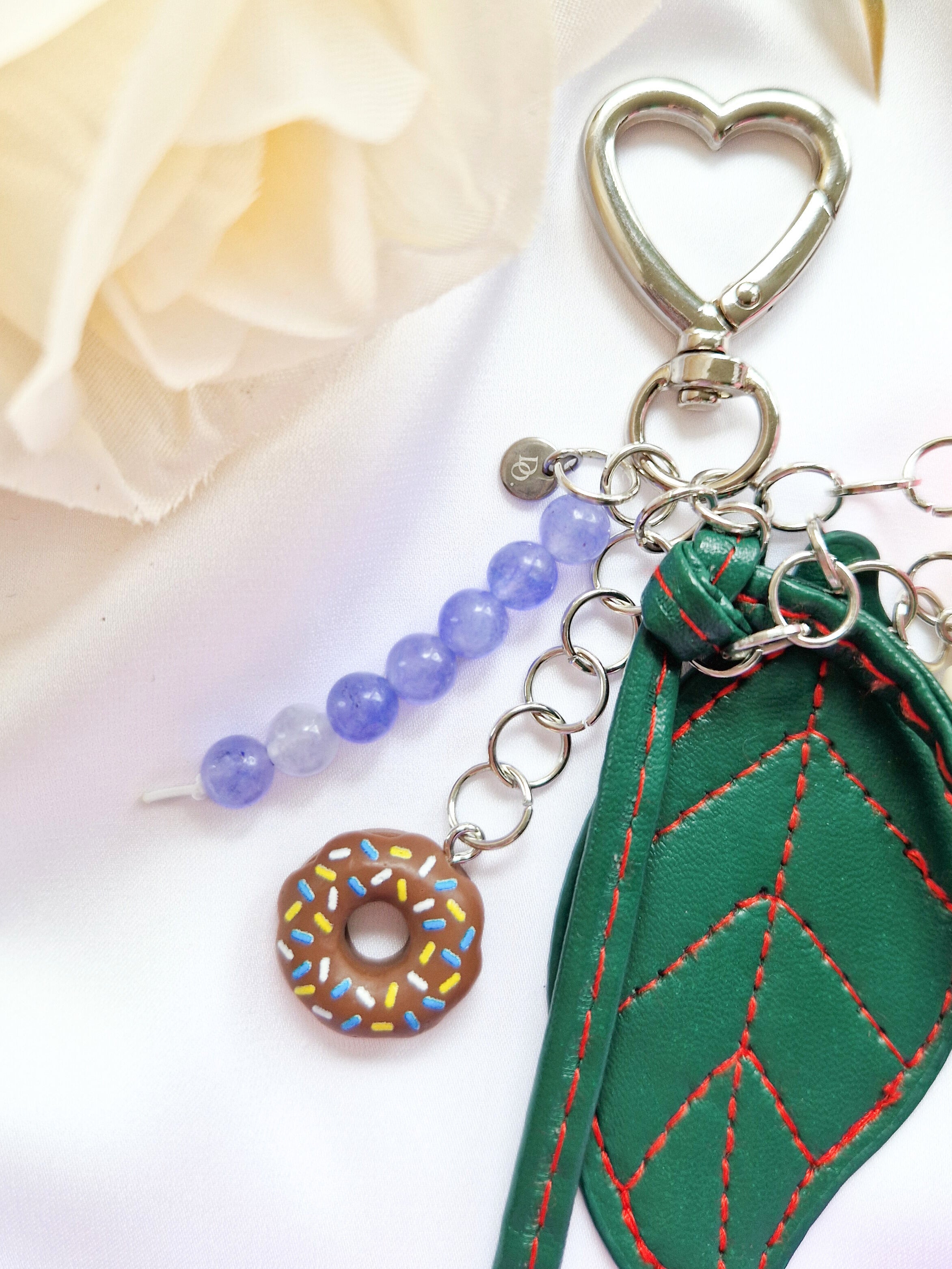 Good Luck Bag Charm "Fluffy Cherry" - Do.Dreamss - Handmade Luxury Jewelry for Good Luck and Protection