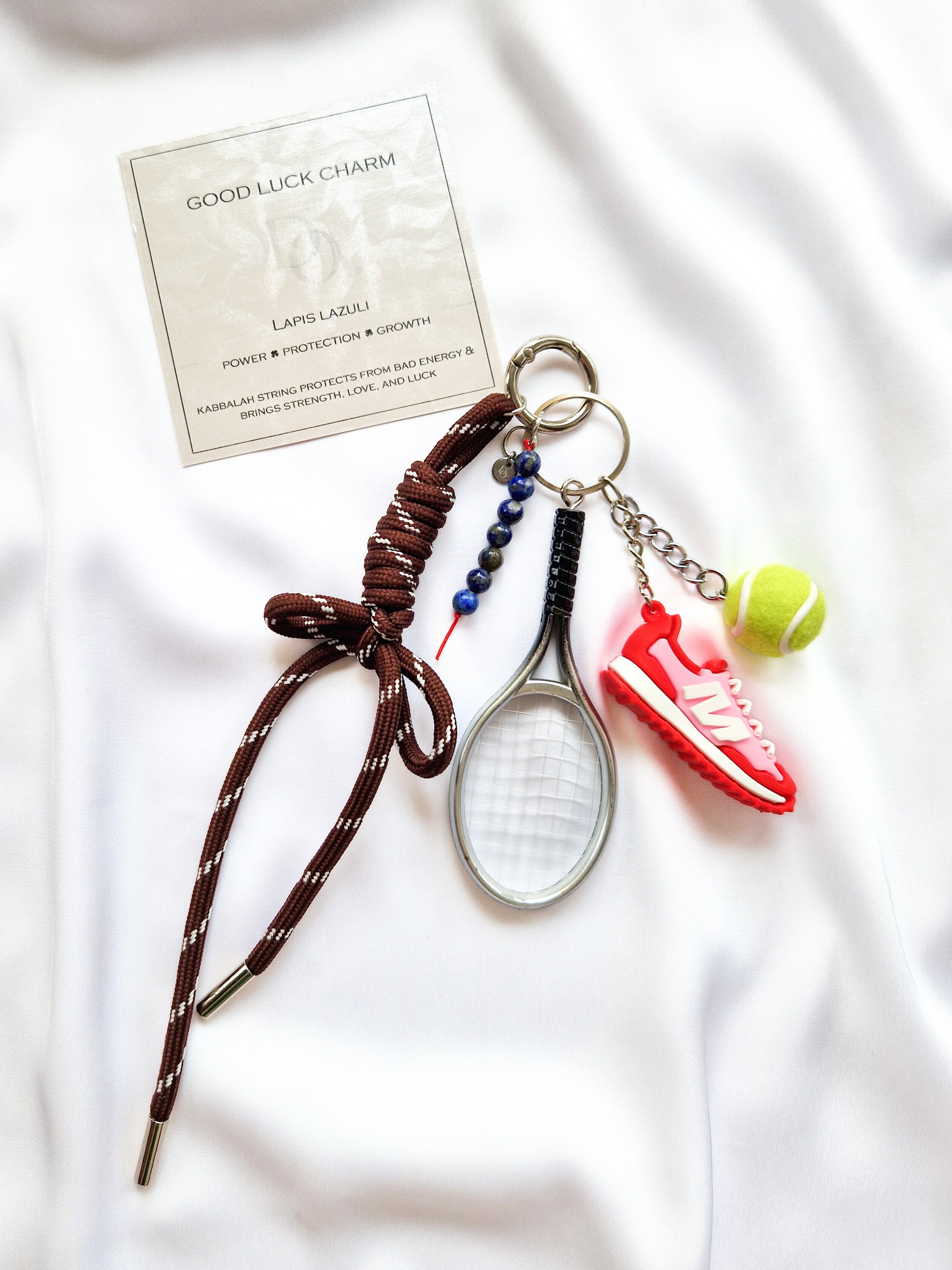 Good Luck Bag Charm "Tennis Sneaker" - Do.Dreamss - Handmade Luxury Jewelry for Good Luck and Protection