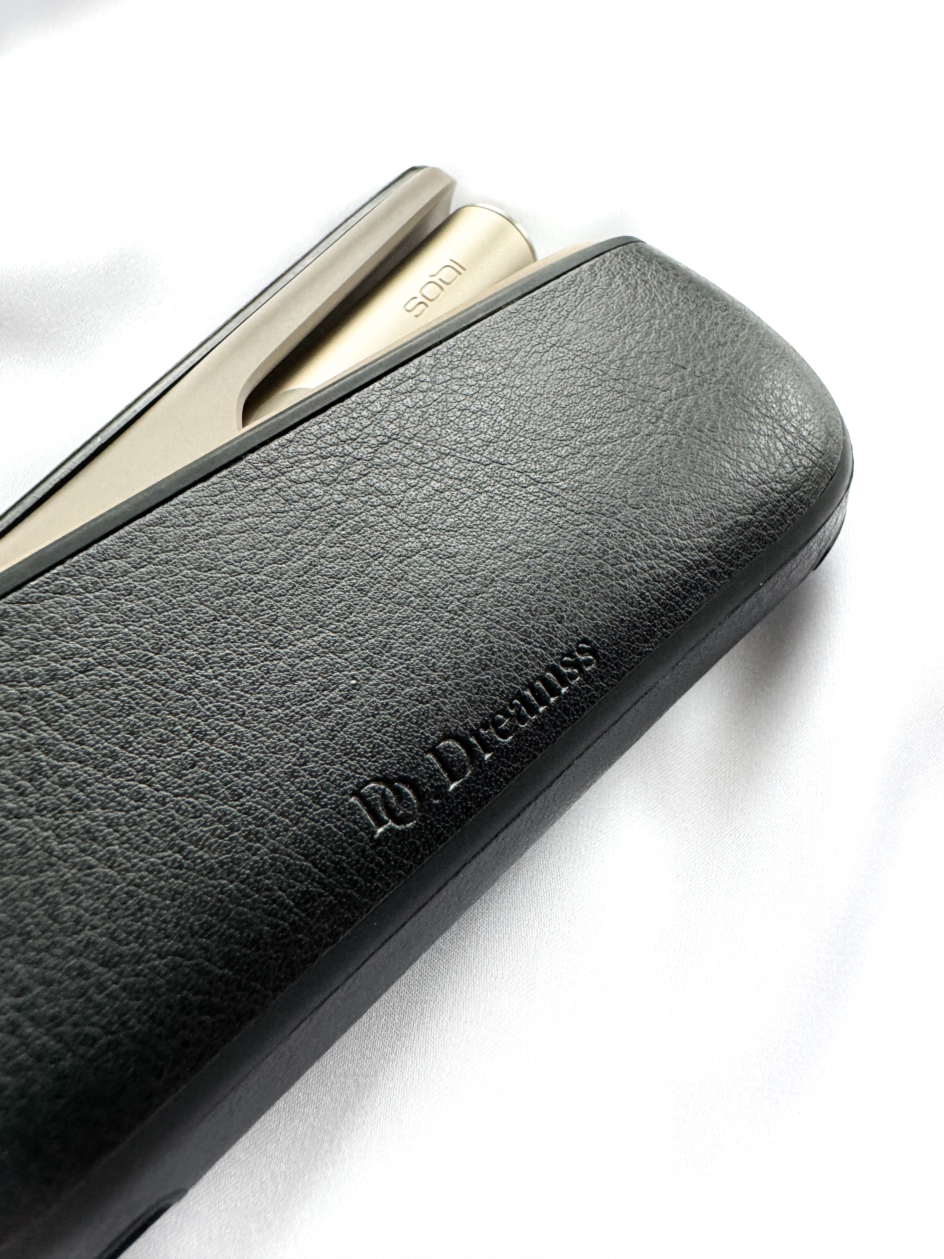 IQOS Iluma Case "Black Leather" - Do.Dreamss - Handmade Luxury Jewelry for Good Luck and Protection