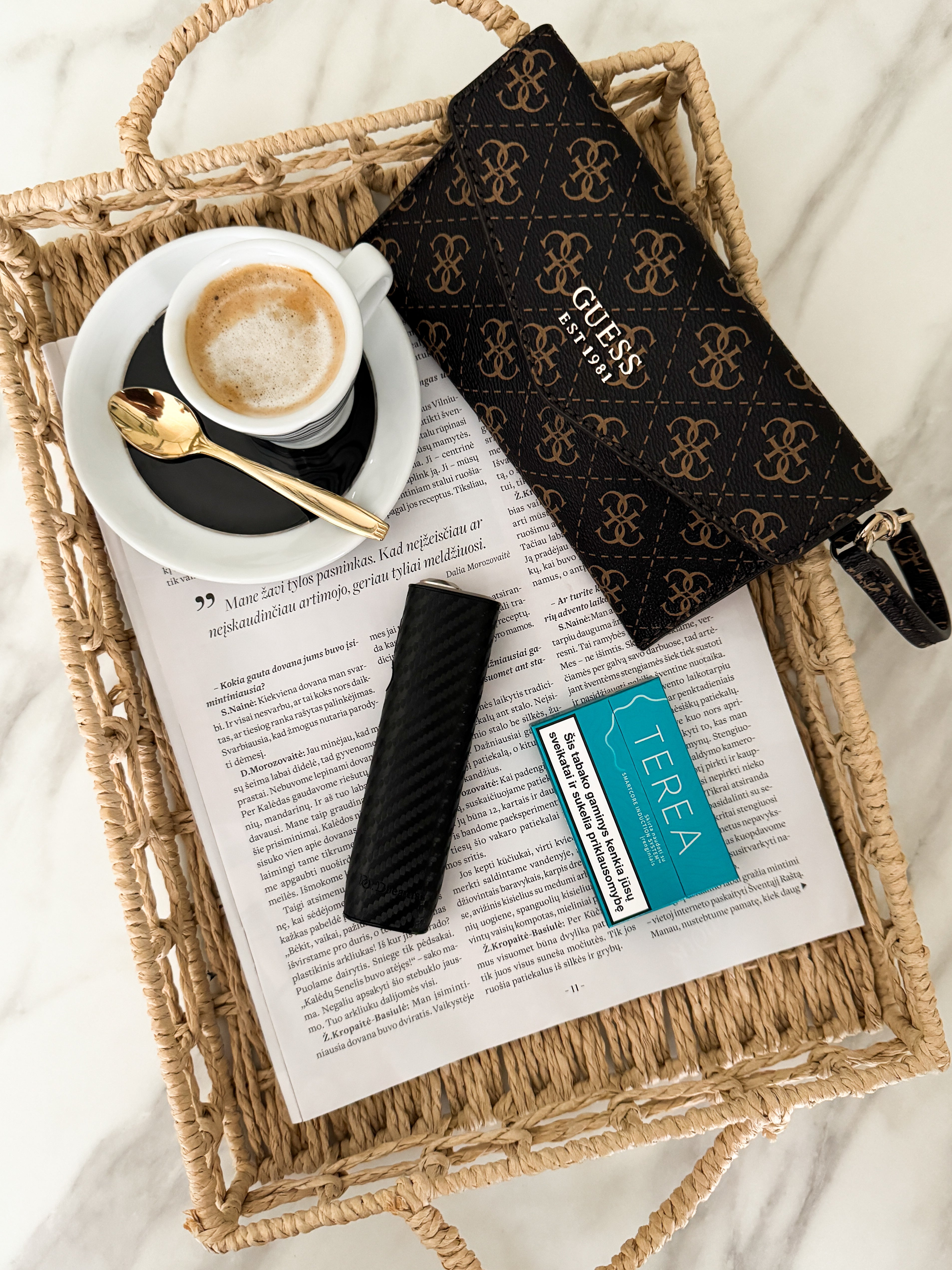 IQOS Iluma One Case "Black Carbon" - Do.Dreamss - Handmade Luxury Jewelry for Good Luck and Protection