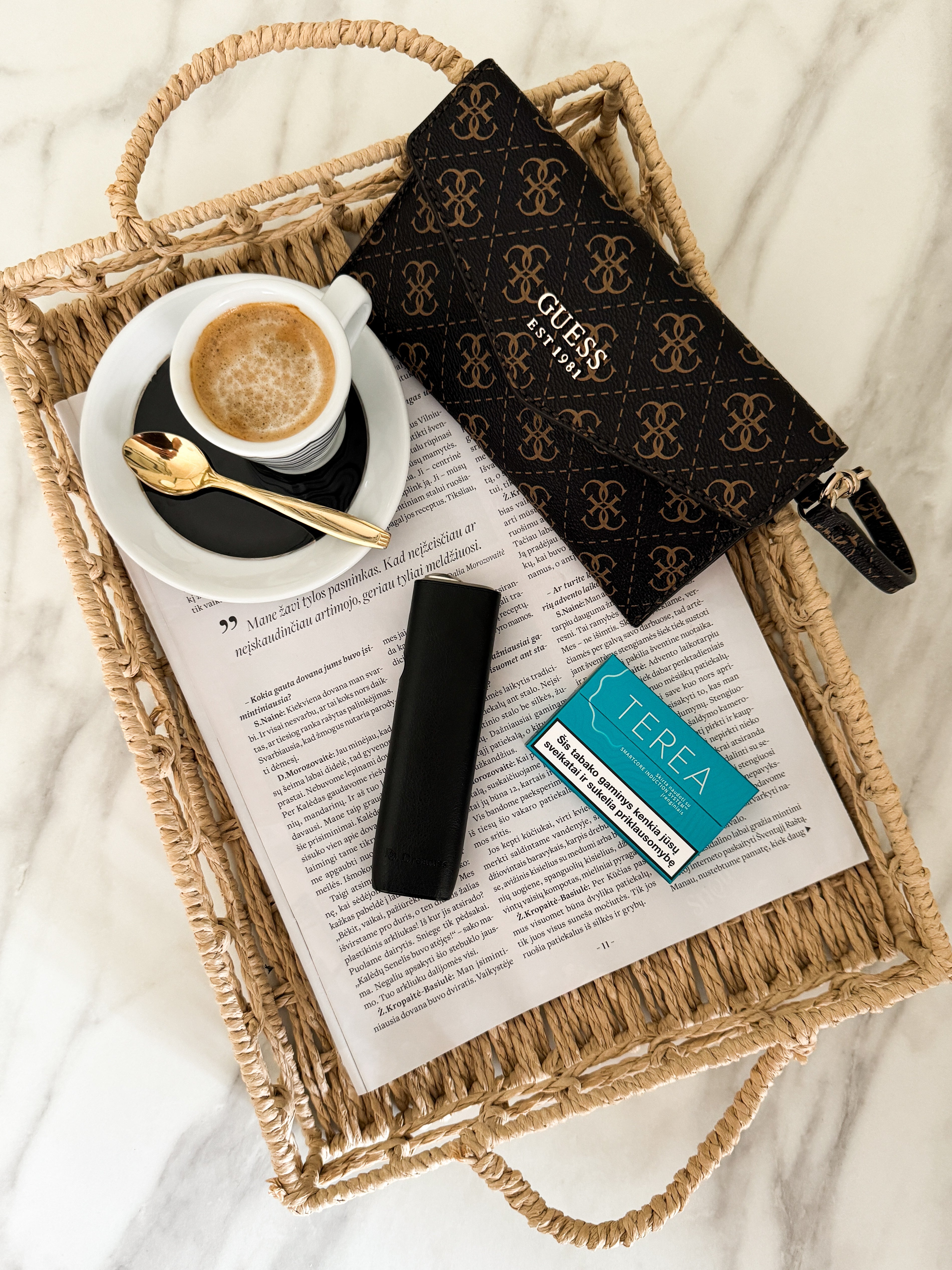 IQOS Iluma One Case "Black Leather" - Do.Dreamss - Handmade Luxury Jewelry for Good Luck and Protection