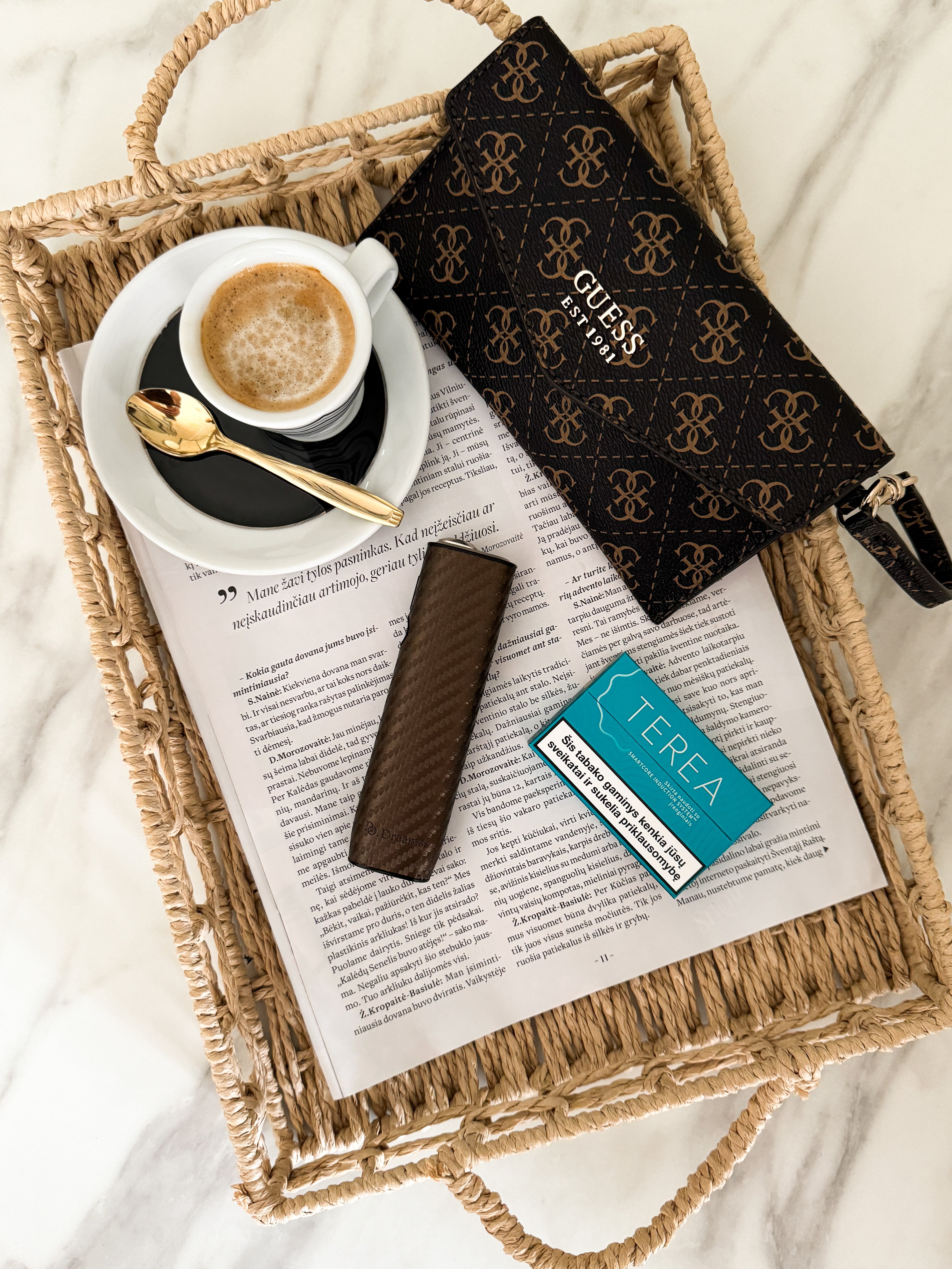 IQOS Iluma One Case "Brown Carbon" - Do.Dreamss - Handmade Luxury Jewelry for Good Luck and Protection