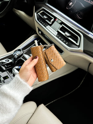 2 in 1 IQOS Iluma One Case "Brown Leather" - Do.Dreamss - Handmade Luxury Jewelry for Good Luck and Protection