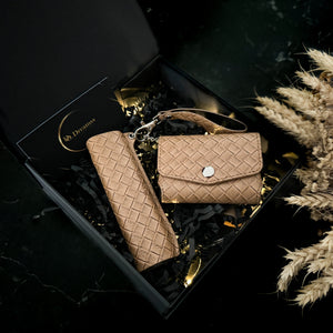 2 in 1 IQOS Iluma One Case "Brown Leather" - Do.Dreamss - Handmade Luxury Jewelry for Good Luck and Protection