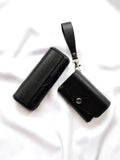 2 in 1 IQOS Iluma Prime Case "Black Leather" - Do.Dreamss - Handmade Luxury Jewelry for Good Luck and Protection