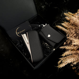 3 in 1 IQOS Iluma Case "Black Leather" - Do.Dreamss
