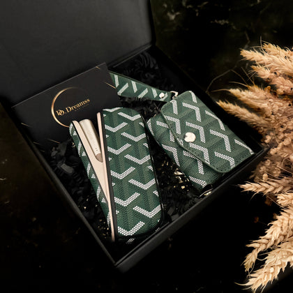 3 in 1 IQOS Iluma Case "Goyard Green" - Do.Dreamss