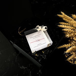 Children Angelite & Gold Beads Bracelet with Natural 100% Silk String - Do.Dreamss