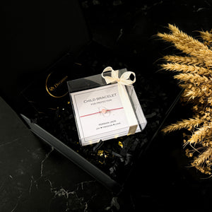 Children Persian Jade & Gold Beads Bracelet with Natural 100% Silk String - Do.Dreamss