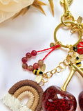 Good Luck Bag Charm "Lucky Cherry" - Do.Dreamss - Handmade Luxury Jewelry for Good Luck and Protection