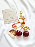 Good Luck Bag Charm "Lucky Cherry" - Do.Dreamss - Handmade Luxury Jewelry for Good Luck and Protection