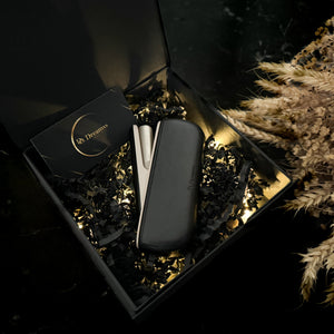 IQOS Iluma Case "Black Leather" - Do.Dreamss - Handmade Luxury Jewelry for Good Luck and Protection