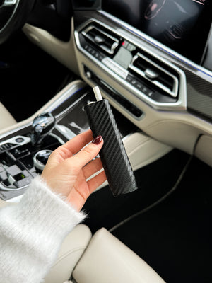 IQOS Iluma One Case "Black Carbon" - Do.Dreamss - Handmade Luxury Jewelry for Good Luck and Protection