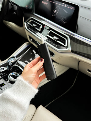 IQOS Iluma One Case "Black Leather" - Do.Dreamss - Handmade Luxury Jewelry for Good Luck and Protection